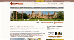Desktop Screenshot of ecclesiastical.com